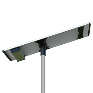Lampadaires solaires tout-en-un intégrés à une allée de 7 m